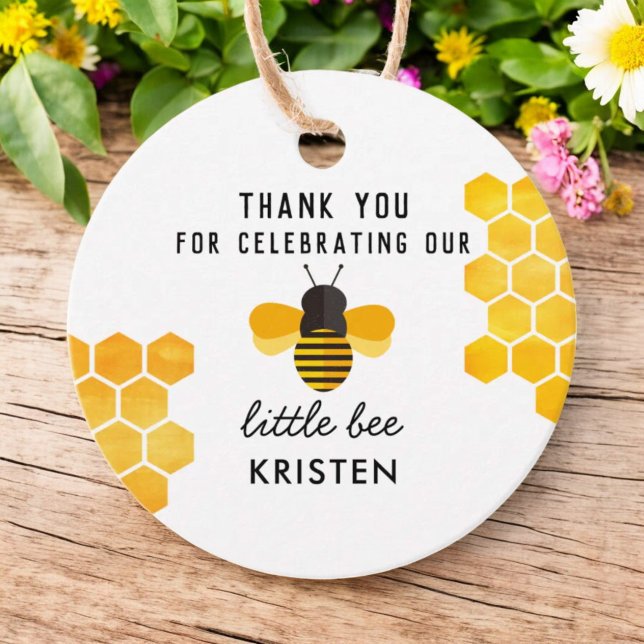 Étiquettes Cadeau Little Honey Bee Merci Favoriser (Créateur téléchargé)