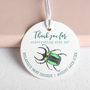 Étiquettes Cadeau Little Love Bug Merci Baby shower Favoriser