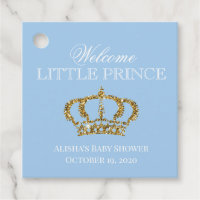 Little Prince Royal Baby Baby shower bleu et or