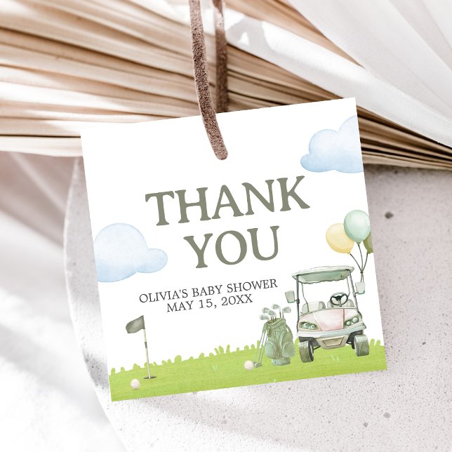 Étiquettes Cadeau Little Putter Golf Baby Shower (Golf Little Putter Baby Shower Favor Tags)