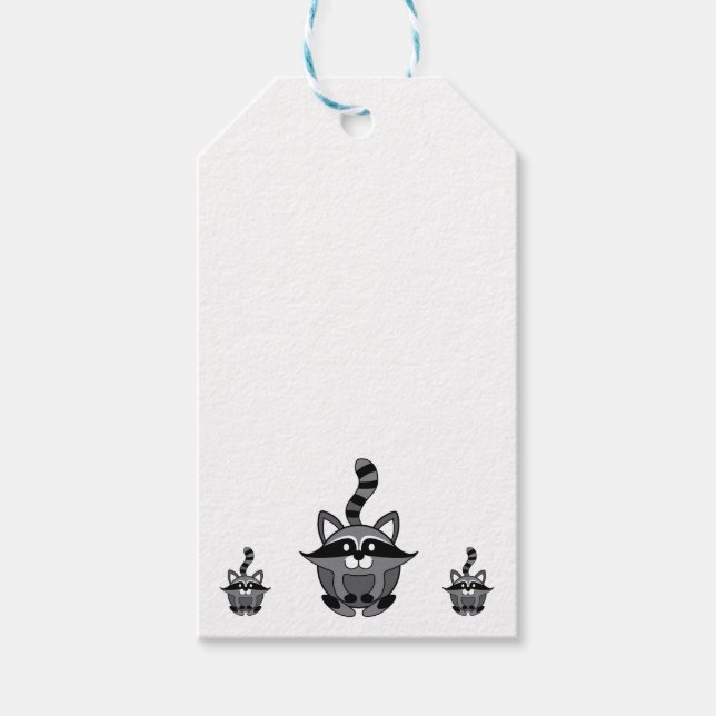 Étiquettes-cadeau Little Raccoon (Devant)
