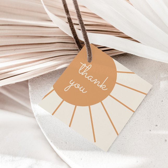 Étiquettes Cadeau Little Ray of Sunshine Boho Baby shower (Créateur téléchargé)