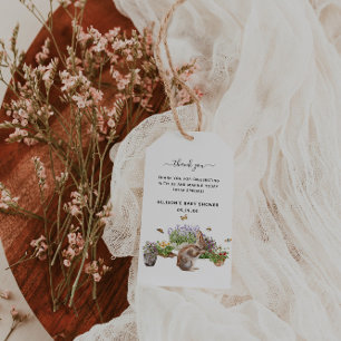 Étiquettes-cadeau Little Wonders Baby shower Spring Garden