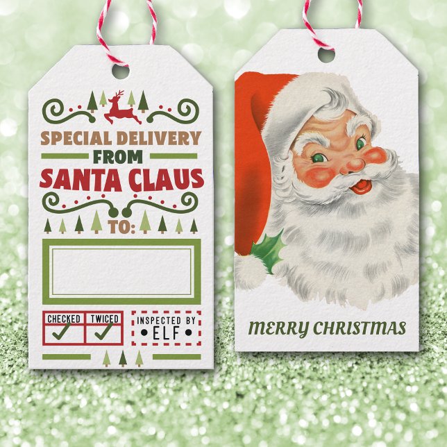 Étiquettes-cadeau Livraison spéciale du Père Noël (Créateur téléchargé)