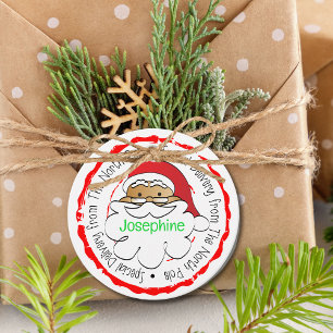 Étiquettes Cadeau Livraison spéciale Père Noël Cute