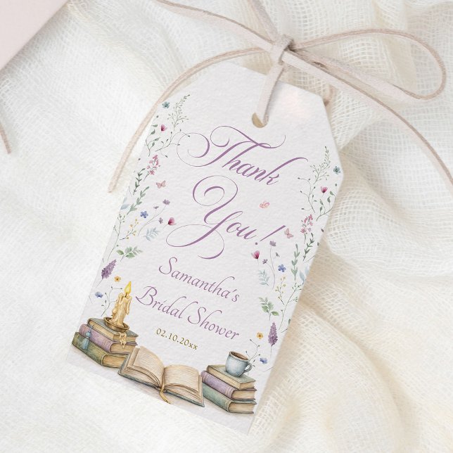 Étiquettes-cadeau Livre de remerciements pour une baby shower avant  (Créateur téléchargé)