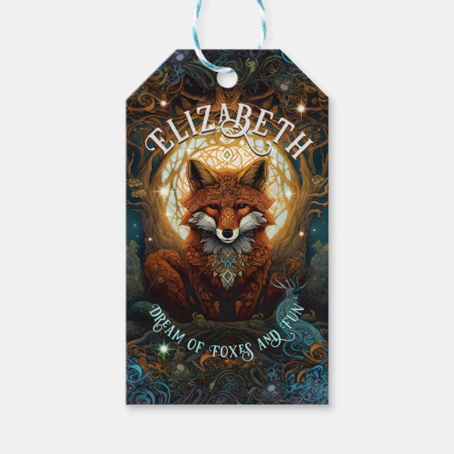 Étiquettes-cadeau Livre d'histoire pour enfants Celtic inspiré AI Fo (Devant)