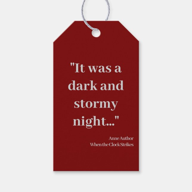 Étiquettes-cadeau Livre promotionnel Marque Caractéristiques Couvert (Devant)