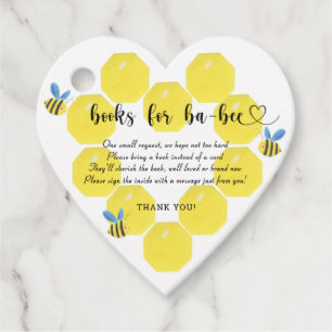 Étiquettes Cadeau Livres doux comme can abeille billet pour bébé