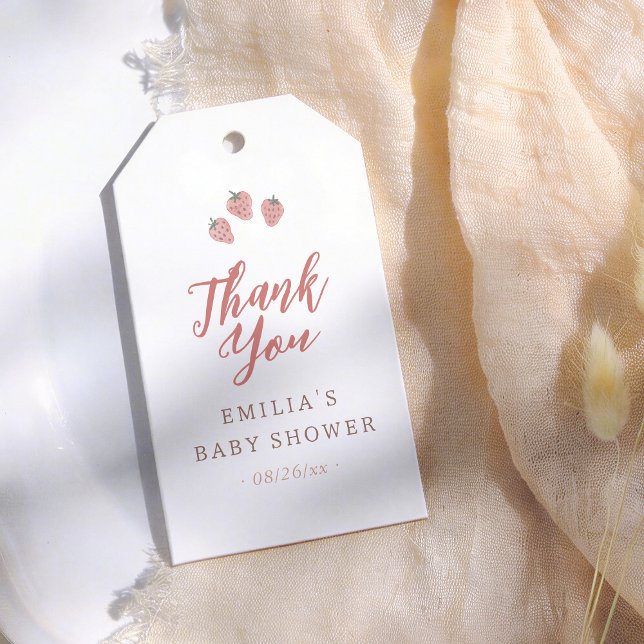 Étiquettes-cadeau Locally Grown Baby Berries Baby Shower Thank You (Créateur téléchargé)