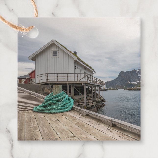 Étiquettes Cadeau Lofoten Norvège (Devant)