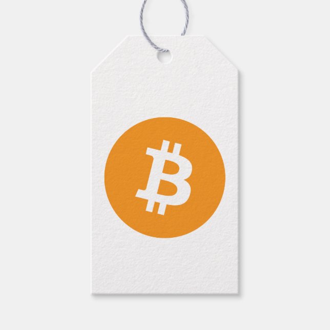 Étiquettes-cadeau Logo Bitcoin Cryptomonnaie (Devant)