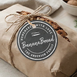 Étiquettes Cadeau Logo de boulangerie Cadeau de cuisson fait maison