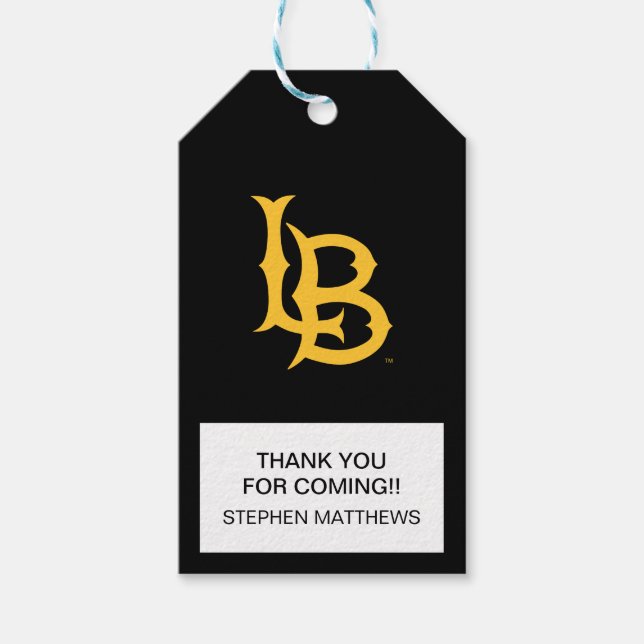Étiquettes-cadeau Logo de fin d'études de Long Beach State (Devant)