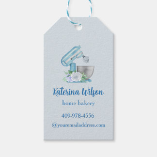 Étiquettes-cadeau Logo de la marque Blue Flower Mixer