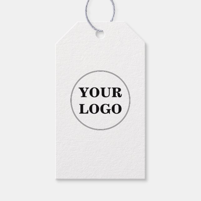 Étiquettes-cadeau Logo de l'entreprise (Devant)