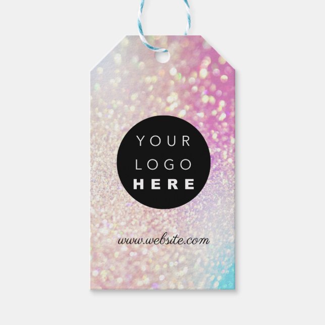 Étiquettes-cadeau Logo de l'entreprise personnalisée Description du  (Devant)