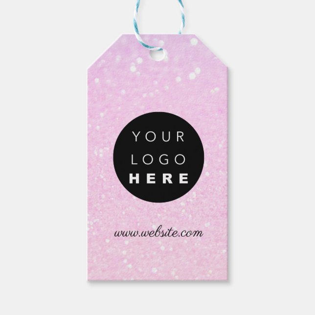 Étiquettes-cadeau Logo de l'entreprise personnalisée Description du  (Devant)