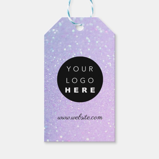 Étiquettes-cadeau Logo de l'entreprise personnalisée Description du  (Devant)