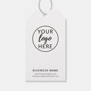 Étiquettes-cadeau Logo d'entreprise personnalisé et code QR