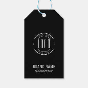 Étiquettes-cadeau Logo d'entreprise personnalisée moderne marque com