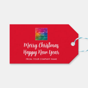 Étiquettes-cadeau Logo personnalisé Bonne année Joyeux Noël