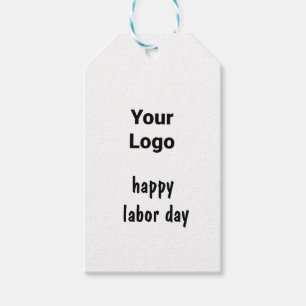 Étiquettes-cadeau Logo personnalisé simple et élégant ici société g