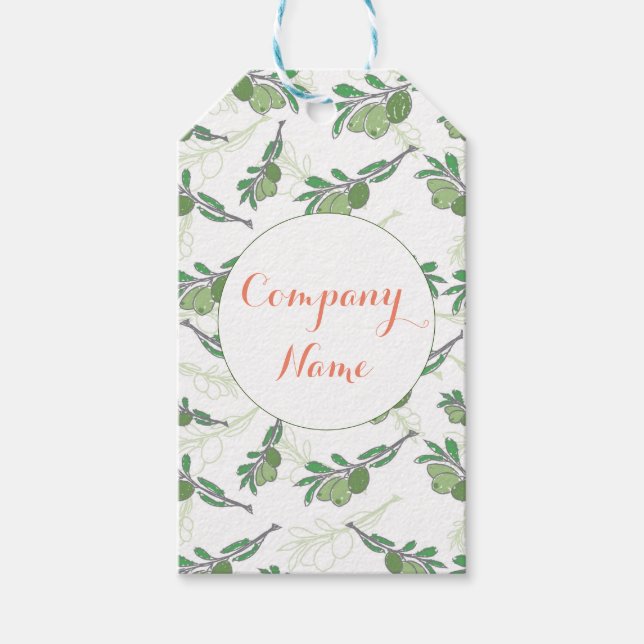 Étiquettes-cadeau Logo professionnel promotionnel (Devant)