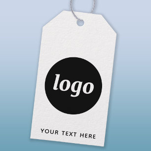 Étiquettes-cadeau Logo Simple Avec Balises Entreprise Texte