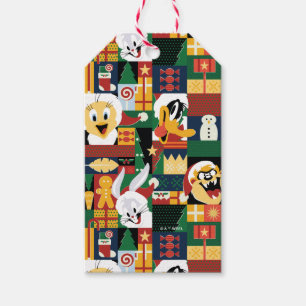 Étiquettes-cadeau LOONEY TUNES™Motif de blocs de vacances