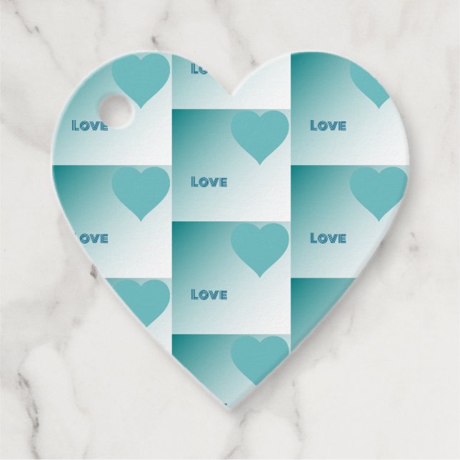 Étiquettes Cadeau Love. (Devant)