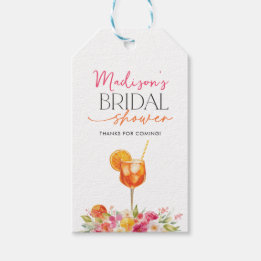 Étiquettes-cadeau Love at First Spritz Bridal Shower Favor Tags Crop