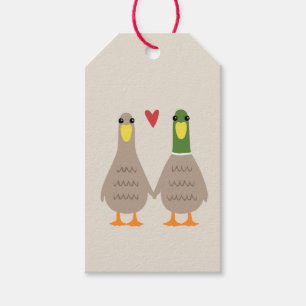 Étiquettes-cadeau Love Ducks