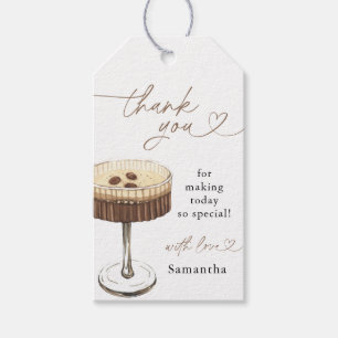 Étiquettes-cadeau Love Is Brewing Espresso Martini Baby Shower de Ma