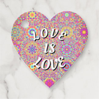 Étiquettes Cadeau Love Is Love Fierté 