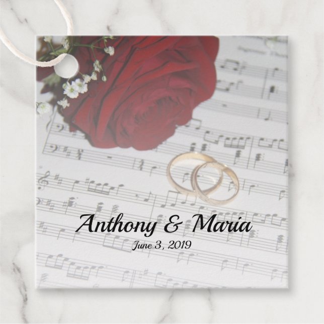 Étiquettes Cadeau Love Song (Devant)