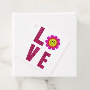 Étiquettes Cadeau Love Sunflower