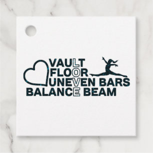 Étiquettes Cadeau Love Vault plancher Barres non-neven Balance poutr