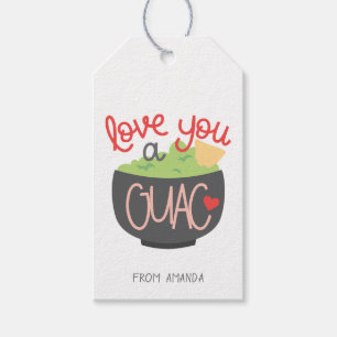 Étiquettes-cadeau Love You a Guac Valentine