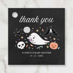 Étiquettes Cadeau Lovely Ghost Halloween Baby shower Merci