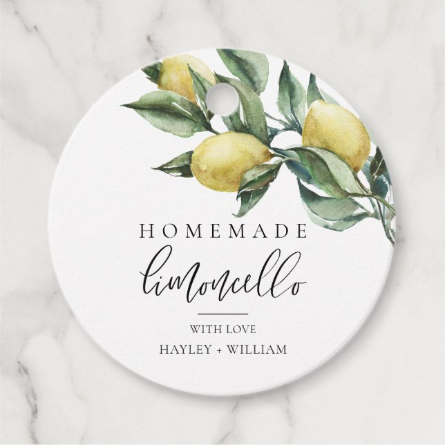 Étiquettes Cadeau Lucas Limoncello (Devant)