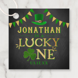 Étiquettes Cadeau Lucky One St. Patrick's Day 1er Anniversaire
