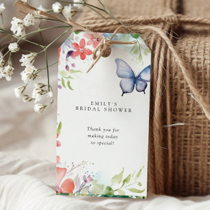 Étiquettes-cadeau Lui me donne des papillons Mariage Shower