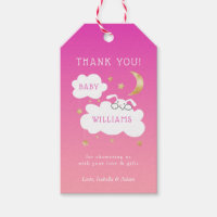 Lullaby Bunny Lune étoiles Baby shower rose