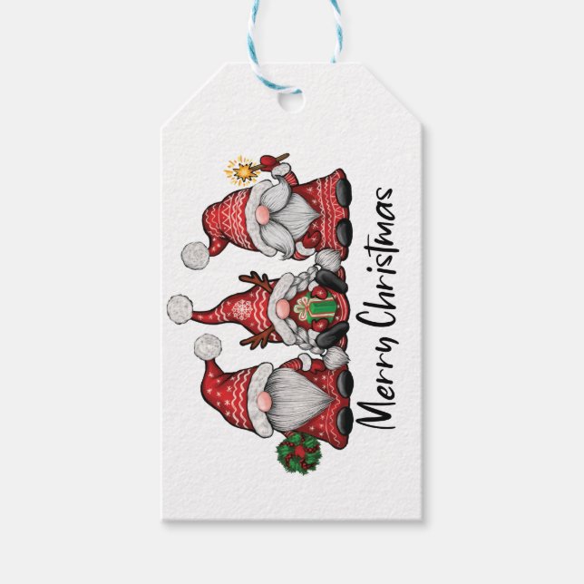 Étiquettes-cadeau Lutins pour Noël (Devant)