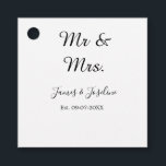 Étiquettes Cadeau M. et Mme ajoutent le nom est. Date année couple m<br><div class="desc">Pour les amoureux comme nous</div>