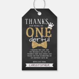 Étiquettes-cadeau M. ONEderful 1st Birthday Party Merci