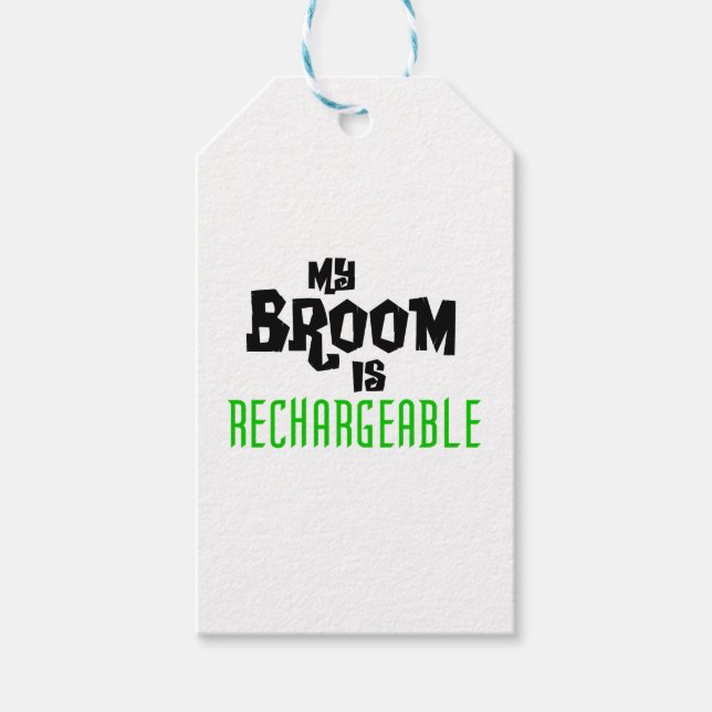 Étiquettes-cadeau Ma chambre est rechargeable (Devant)