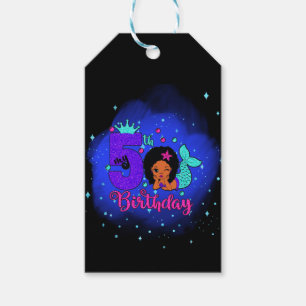 Étiquettes-cadeau Ma sirène du 5e anniversaire