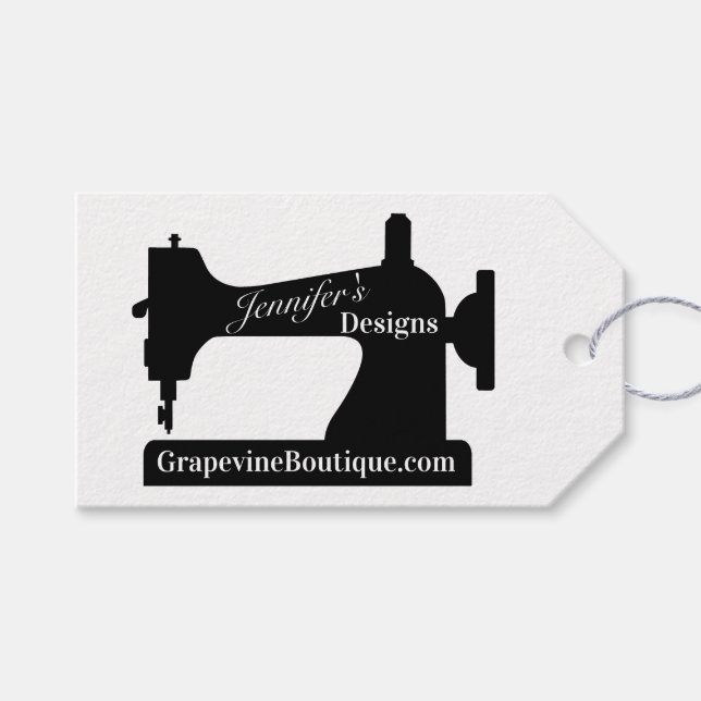 Étiquettes-cadeau Machine à coudre cadeau Seamstress Quilter (Devant (Horizontal))